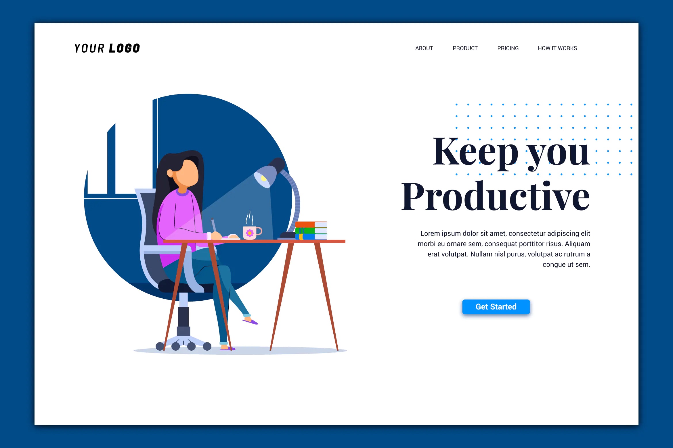 Productive - Landing Page插图