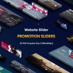 Promotion Website Sliders - 50 PSD