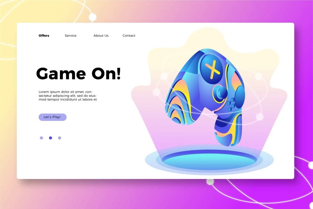 Game On - Banner & Landing Page插图