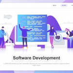 Software Development Flat Concept