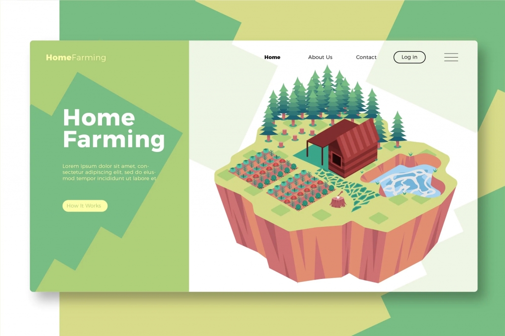 Home Farming - Banner & Landing Page插图