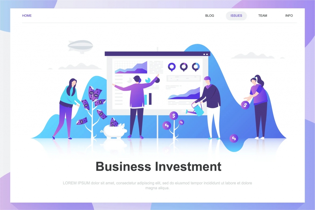 Business Investment Flat Concept插图
