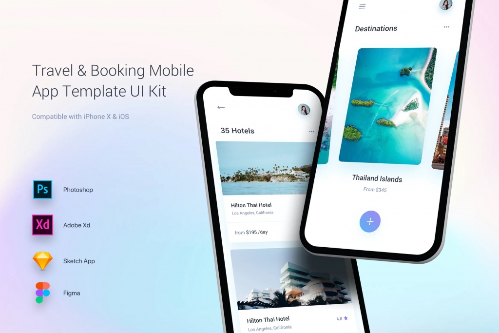 Travel & Booking Mobile App Template UI Kit插图2