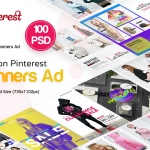 Fashion Pinterest Pack Banners Ad – 100 PSD