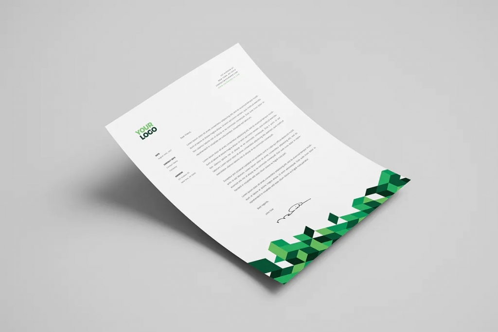 Cool Green Business Stationery插图3