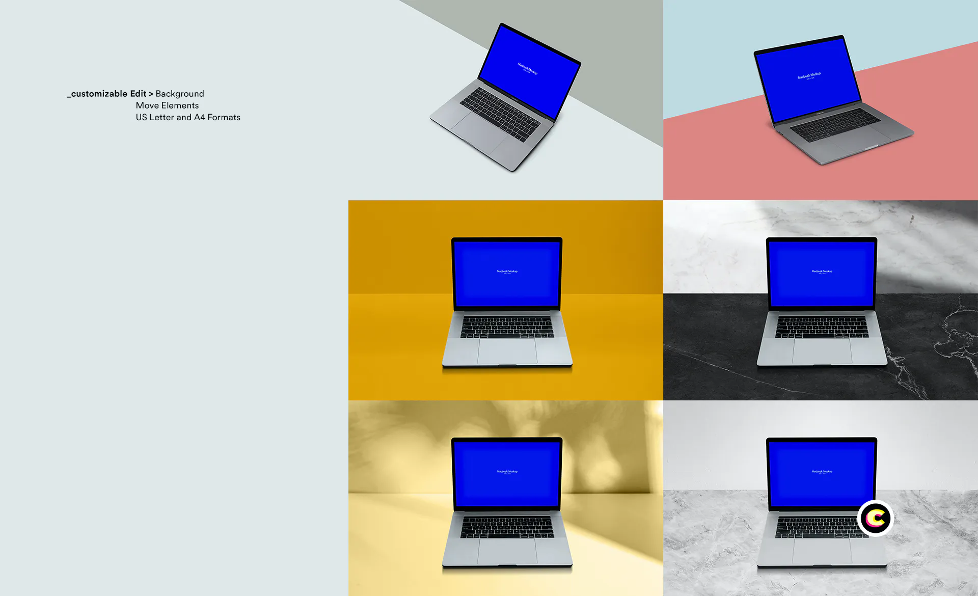 Macbook Laptop Display Web App Mock-Up插图5