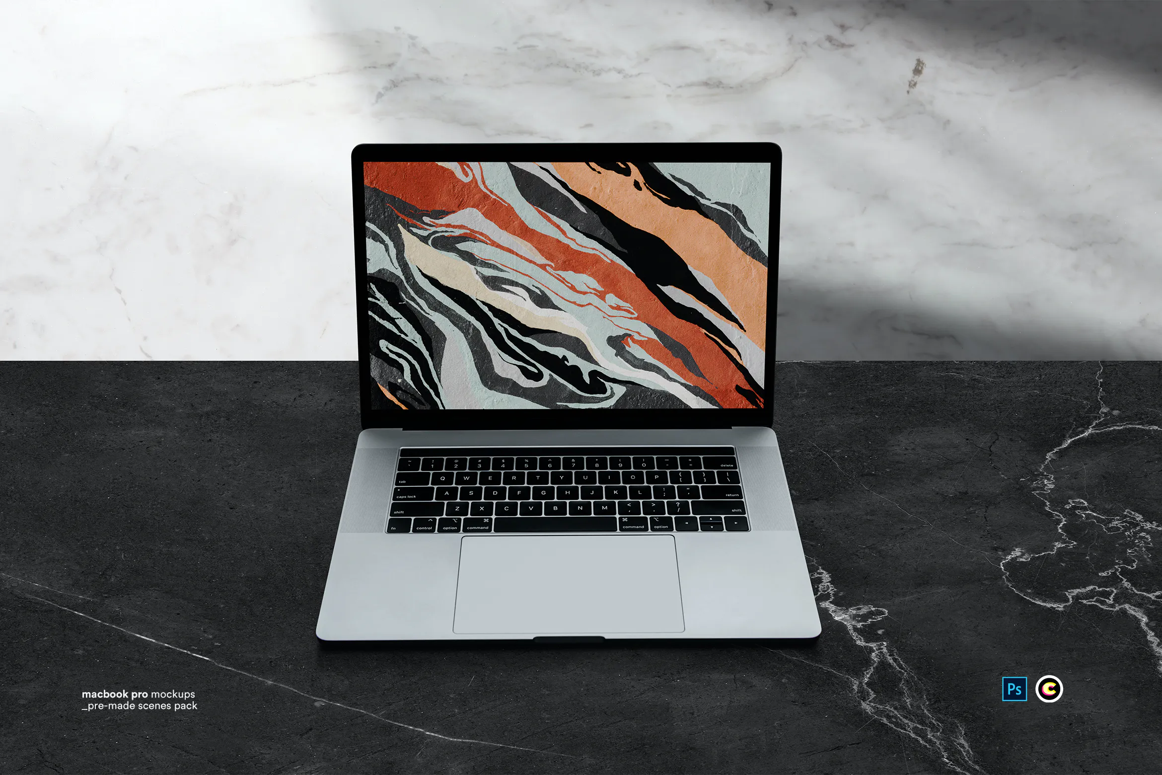 Macbook Laptop Display Web App Mock-Up
