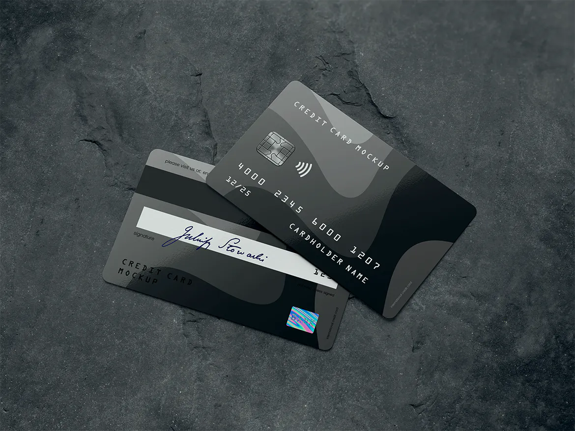 Credit Card / Membership Card MockUp插图2