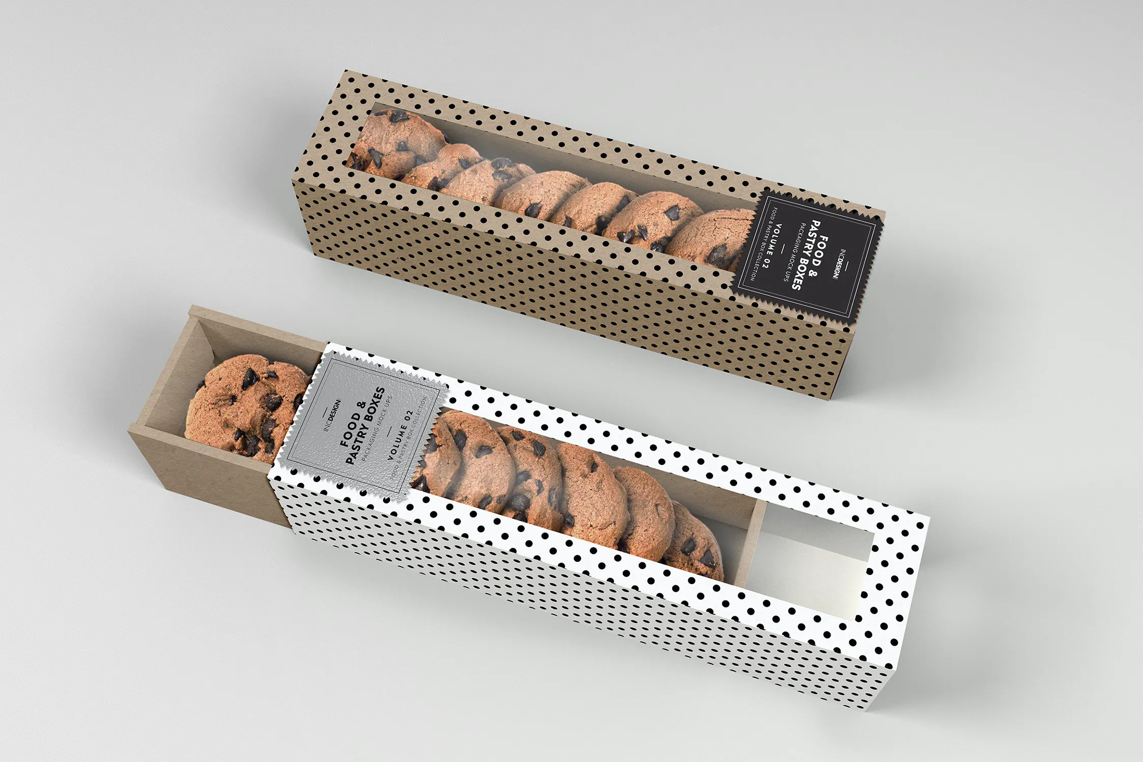 Food Pastry Boxes Vol.2: Packaging Mockups插图