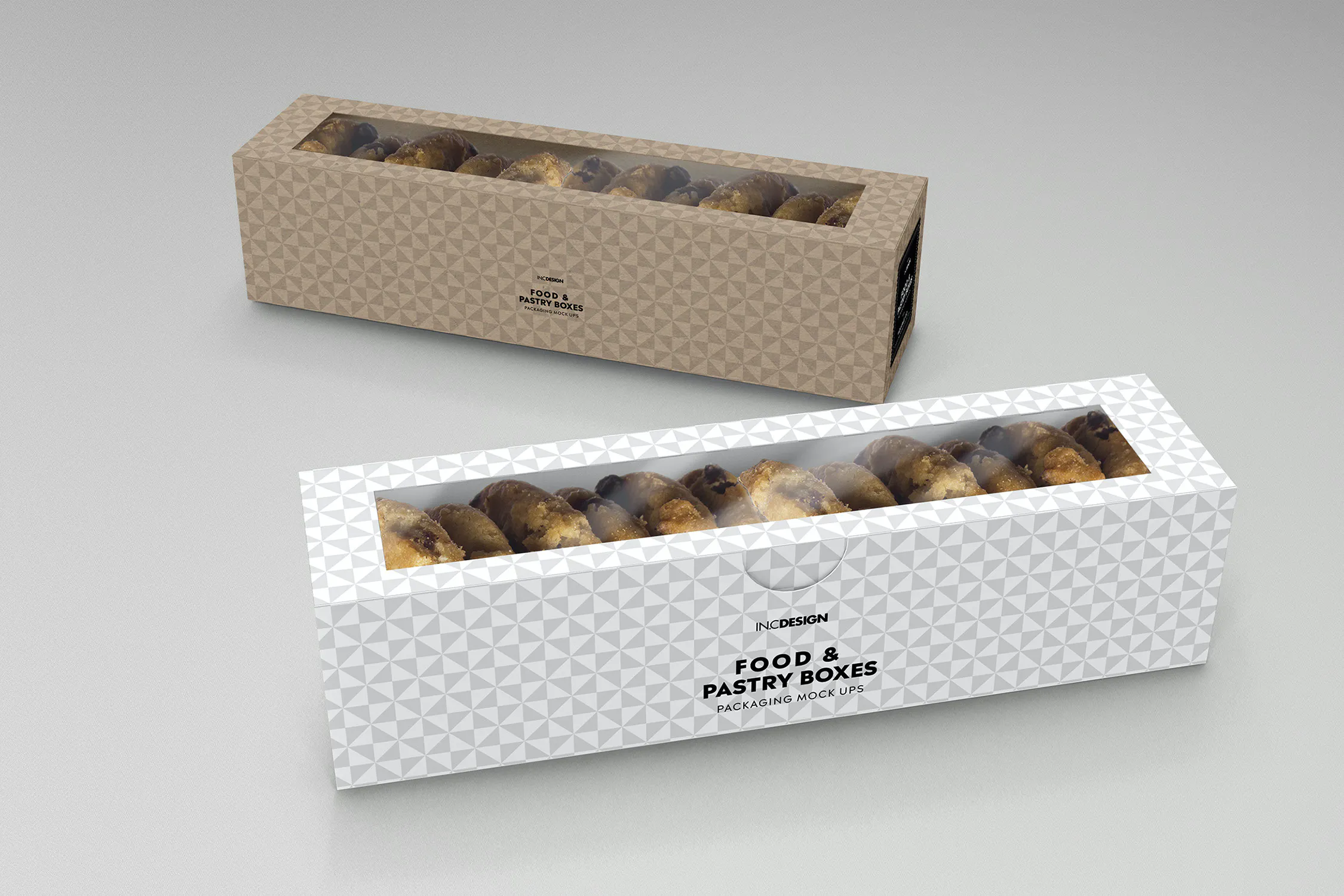 Food Pastry Boxes Vol.2: Packaging Mockups插图1