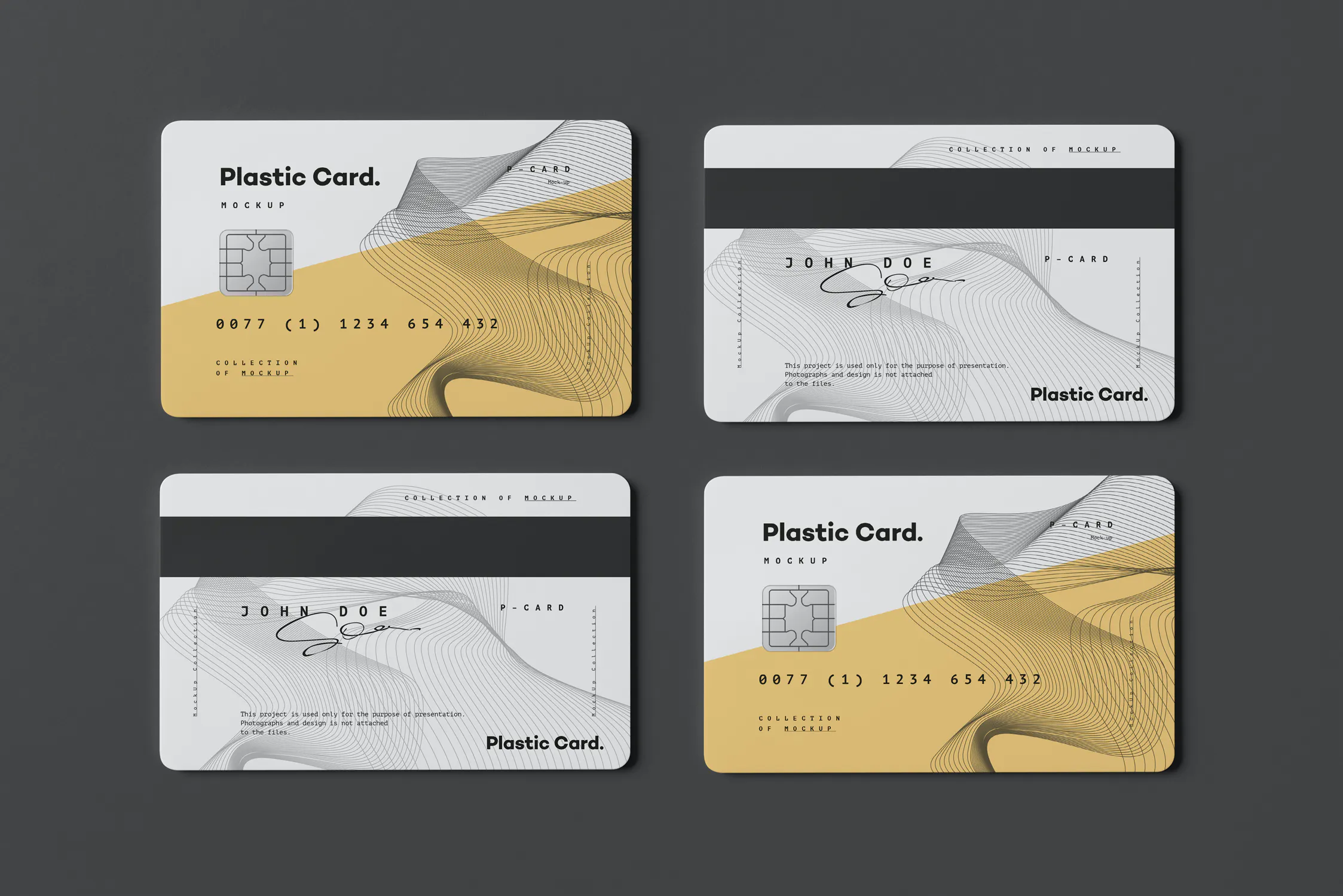 Plastic Card Mock-up 2插图1