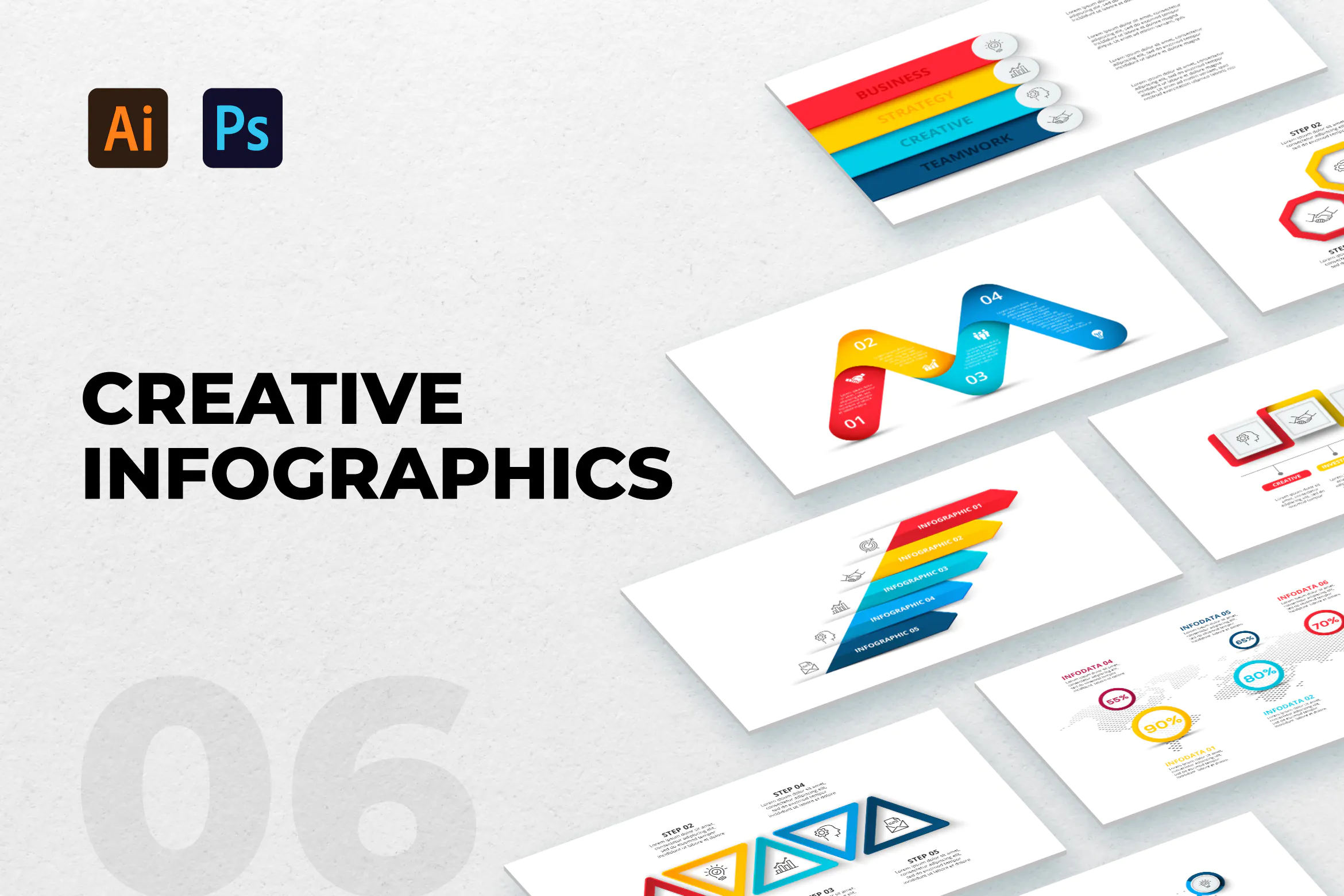 Creative Infographic Set 06插图