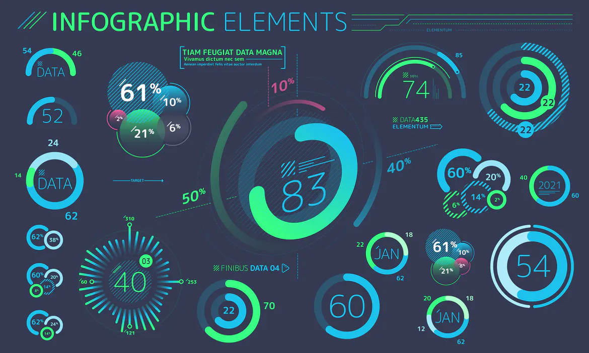 Flat Infographic Elements插图3