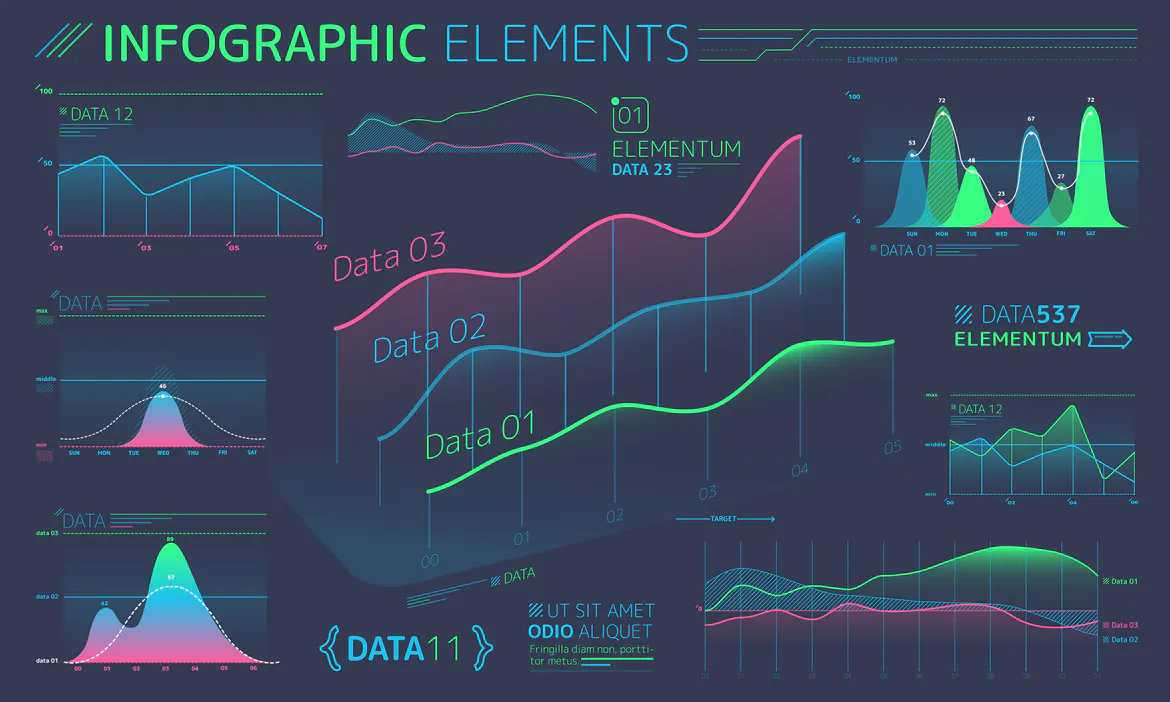 Flat Infographic Elements插图5