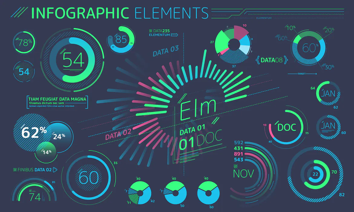 Flat Infographic Elements插图4