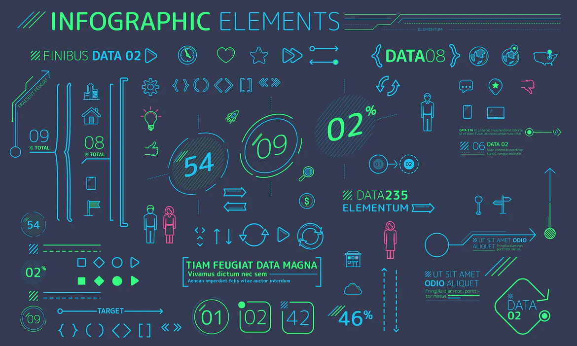 Flat Infographic Elements插图6