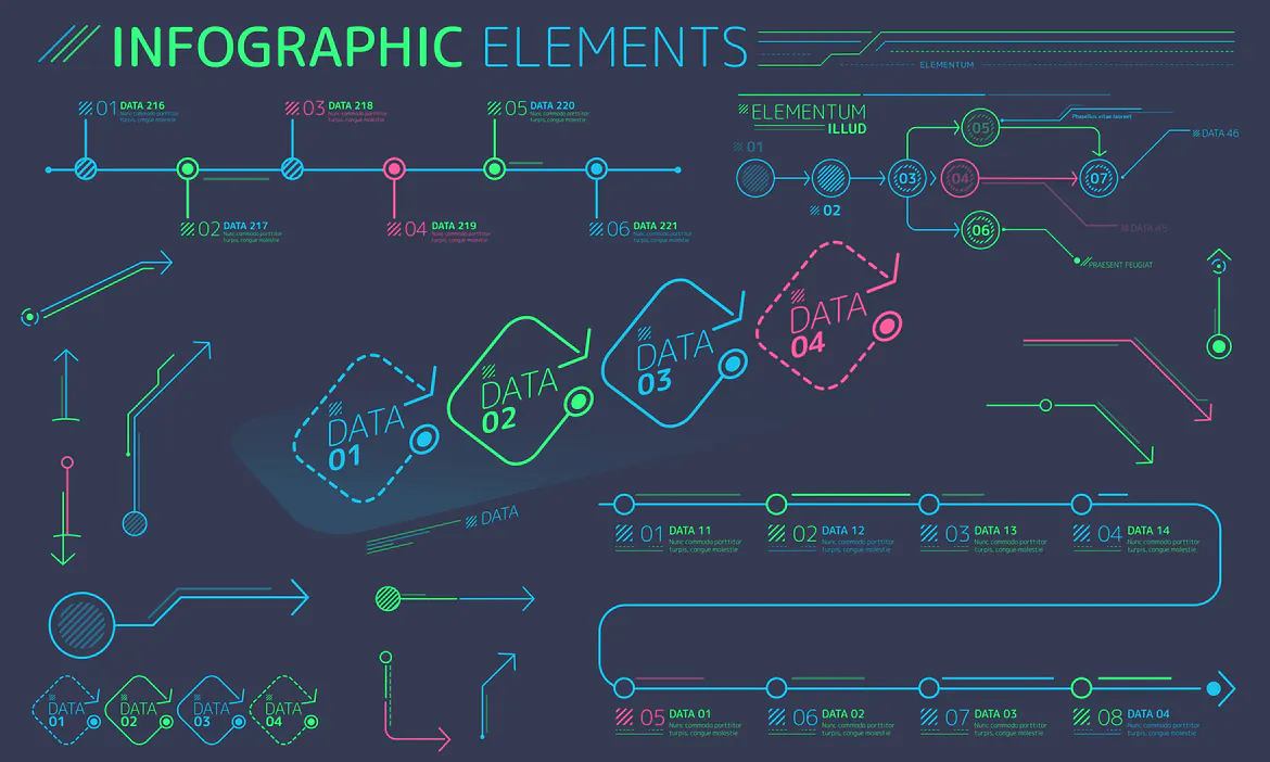 Flat Infographic Elements插图7