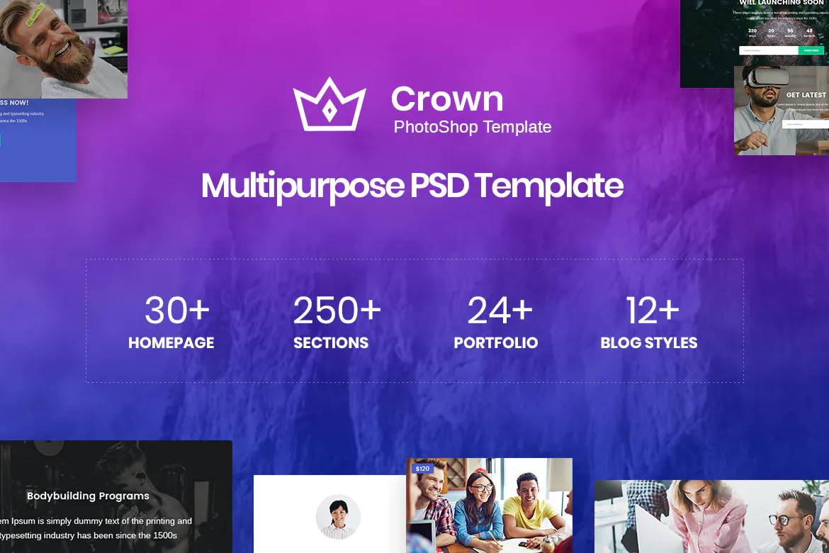 Crown | Multi-Purpose PSD Template插图