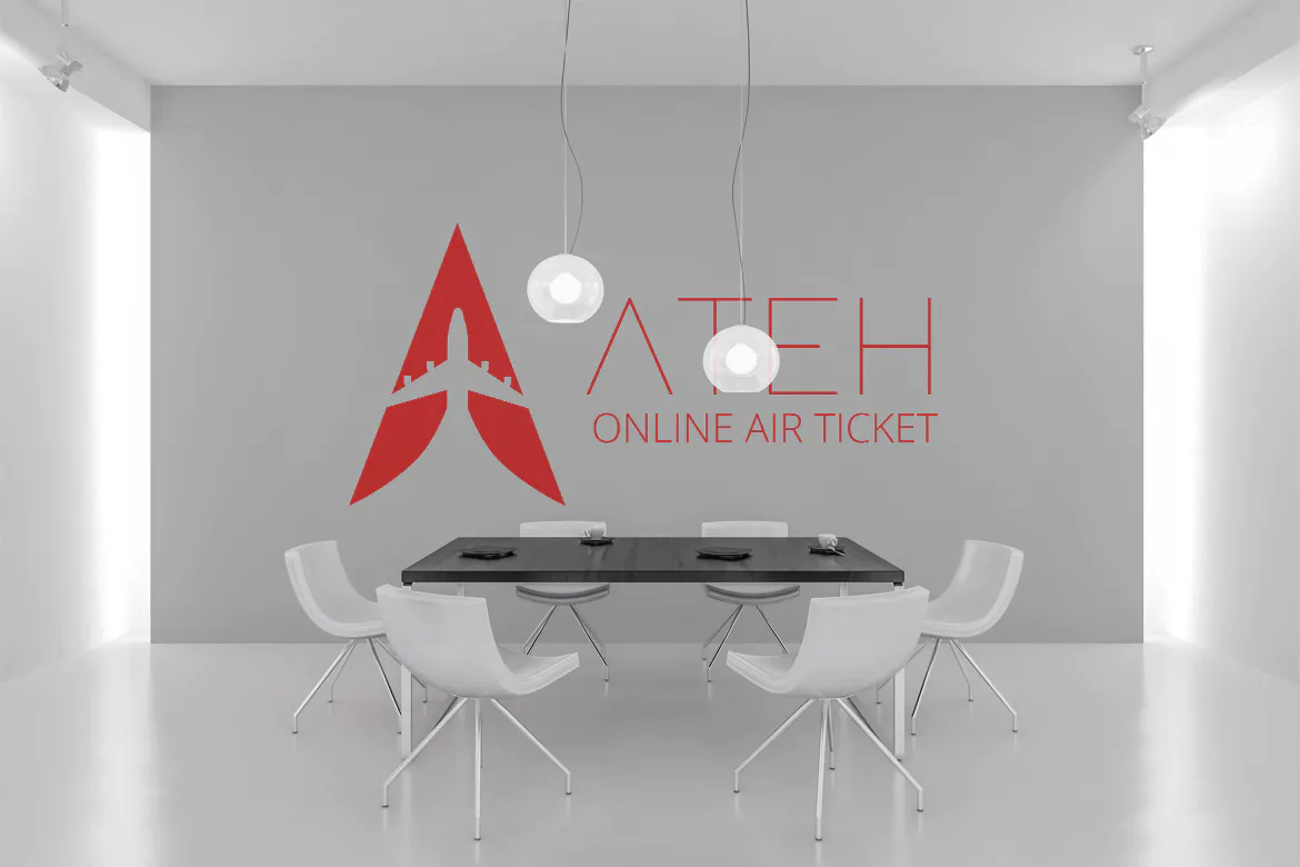 Ateh : Negative Space Plane Logo插图2