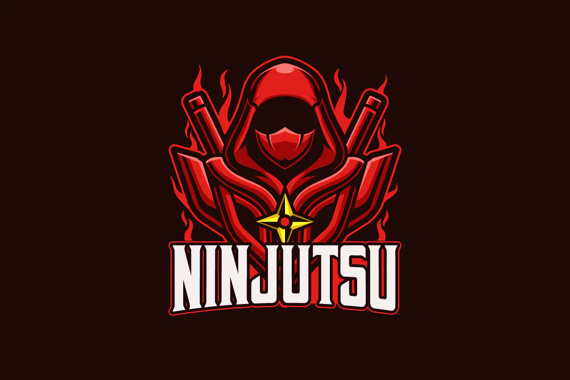 Ninjutsu E-sports Logo Template