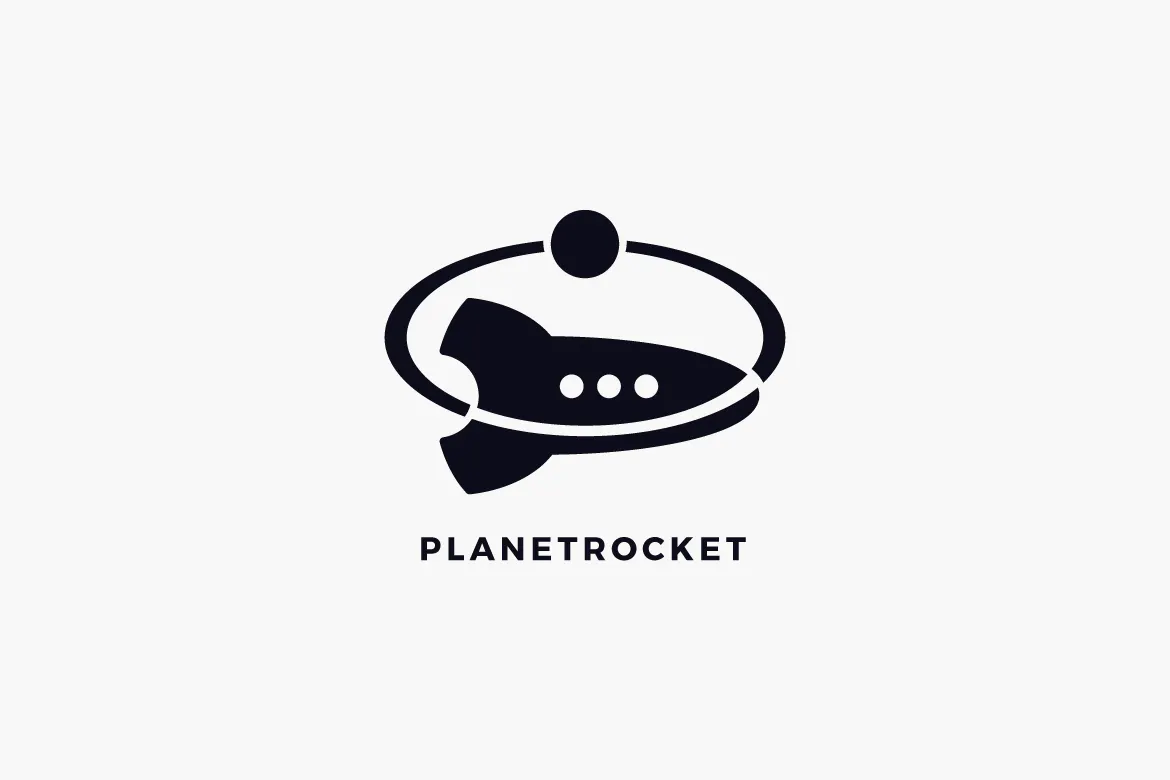 Planet Rocket Logo Template插图2