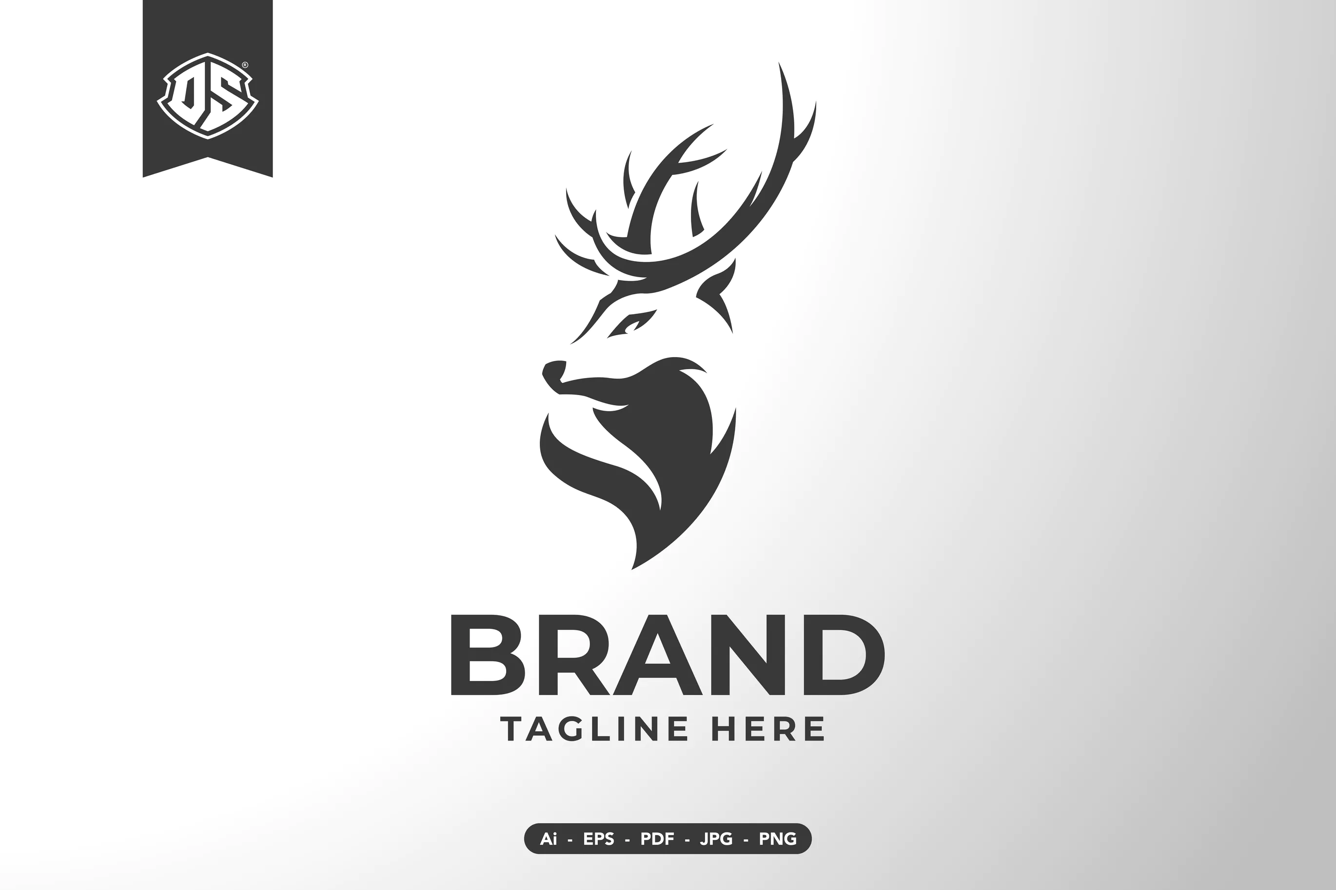 Deer Logo Design插图