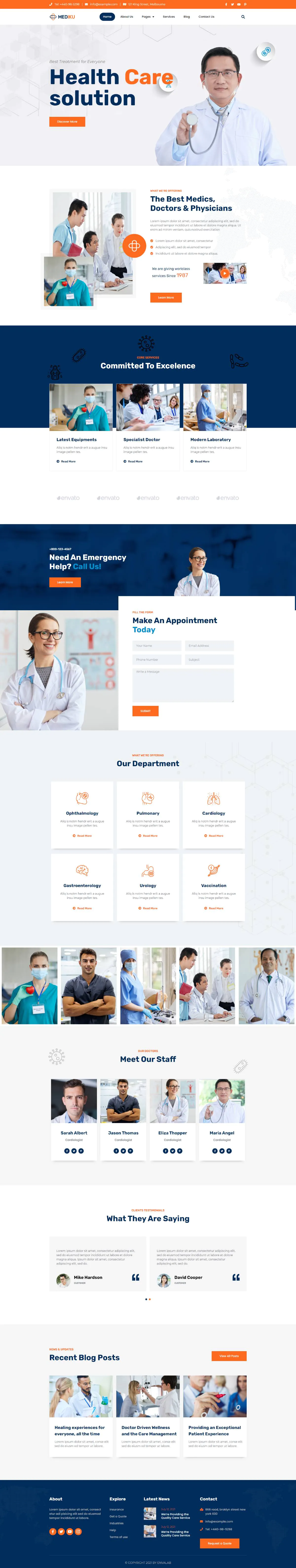 Mediku - Health Medical Elementor Template Kit插图1
