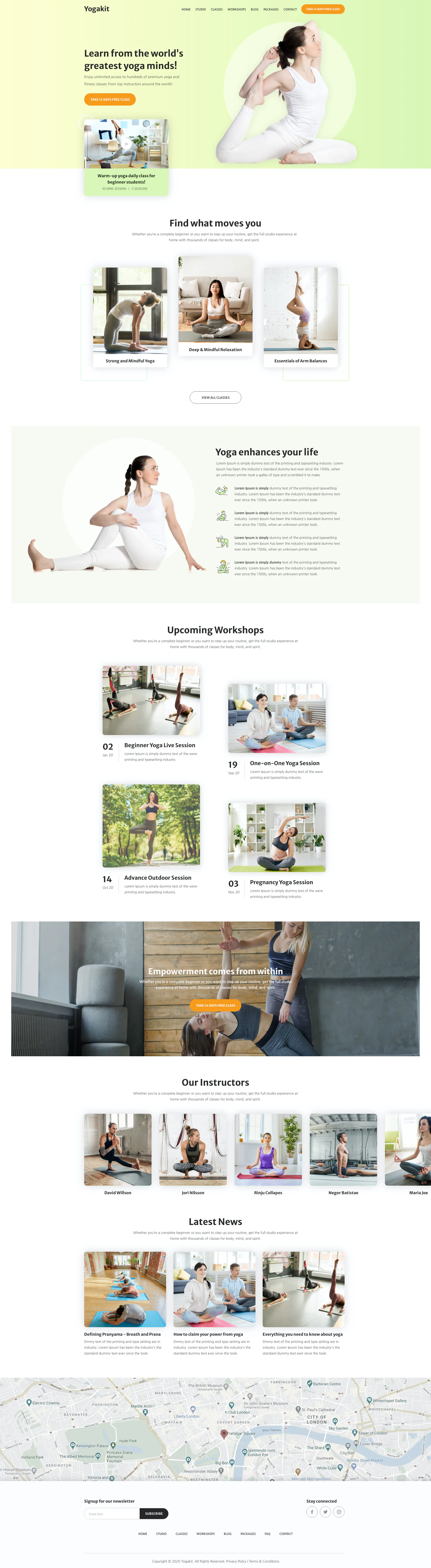 Yogakit - Yoga & Meditation Elementor Template Kit插图1