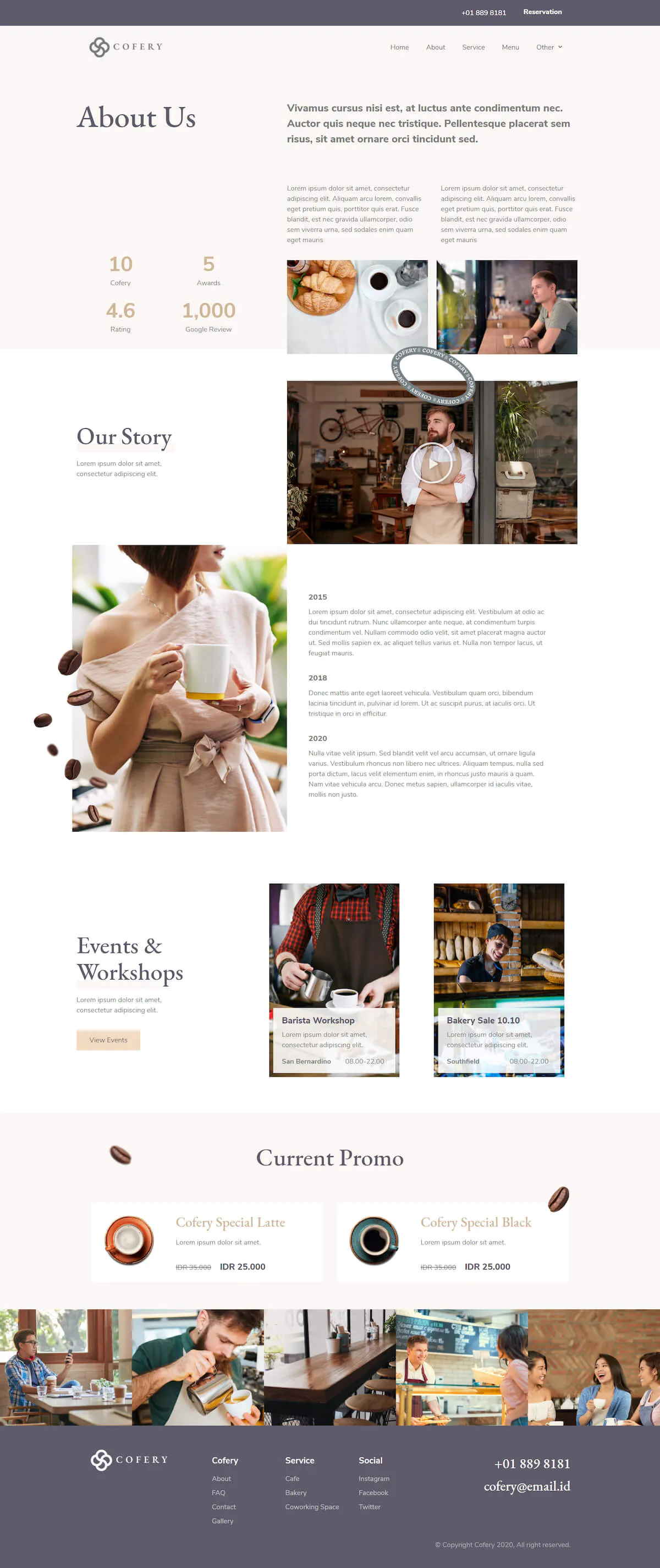 Cofery | Restaurant & Cafe Elementor Template Kit插图2