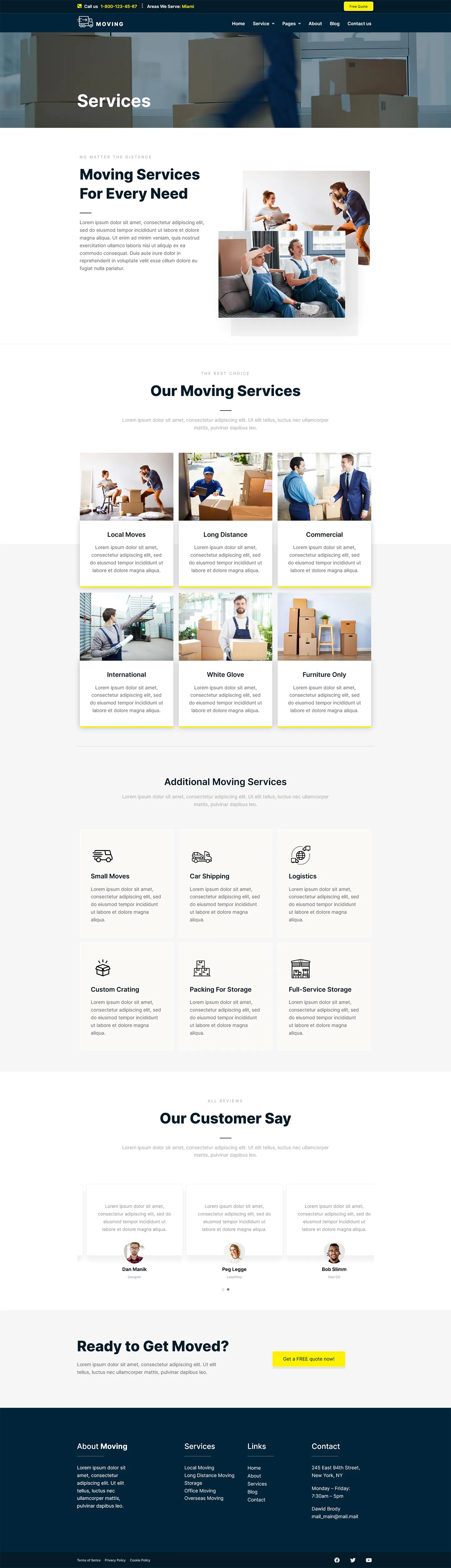Moving Service - Local Business Elementor Template Kit插图2