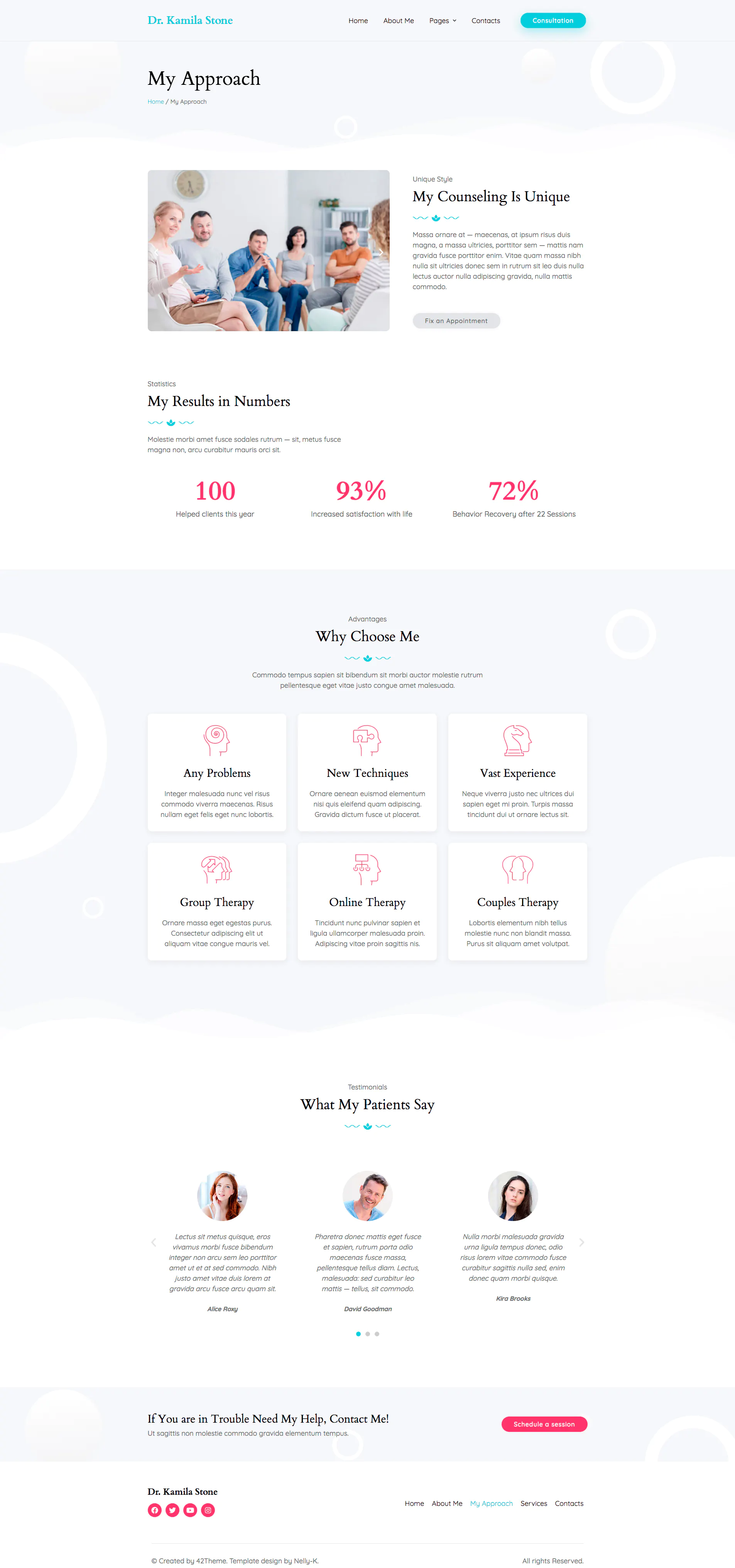 Matar — Mental Health Therapy Elementor Template Kit插图3