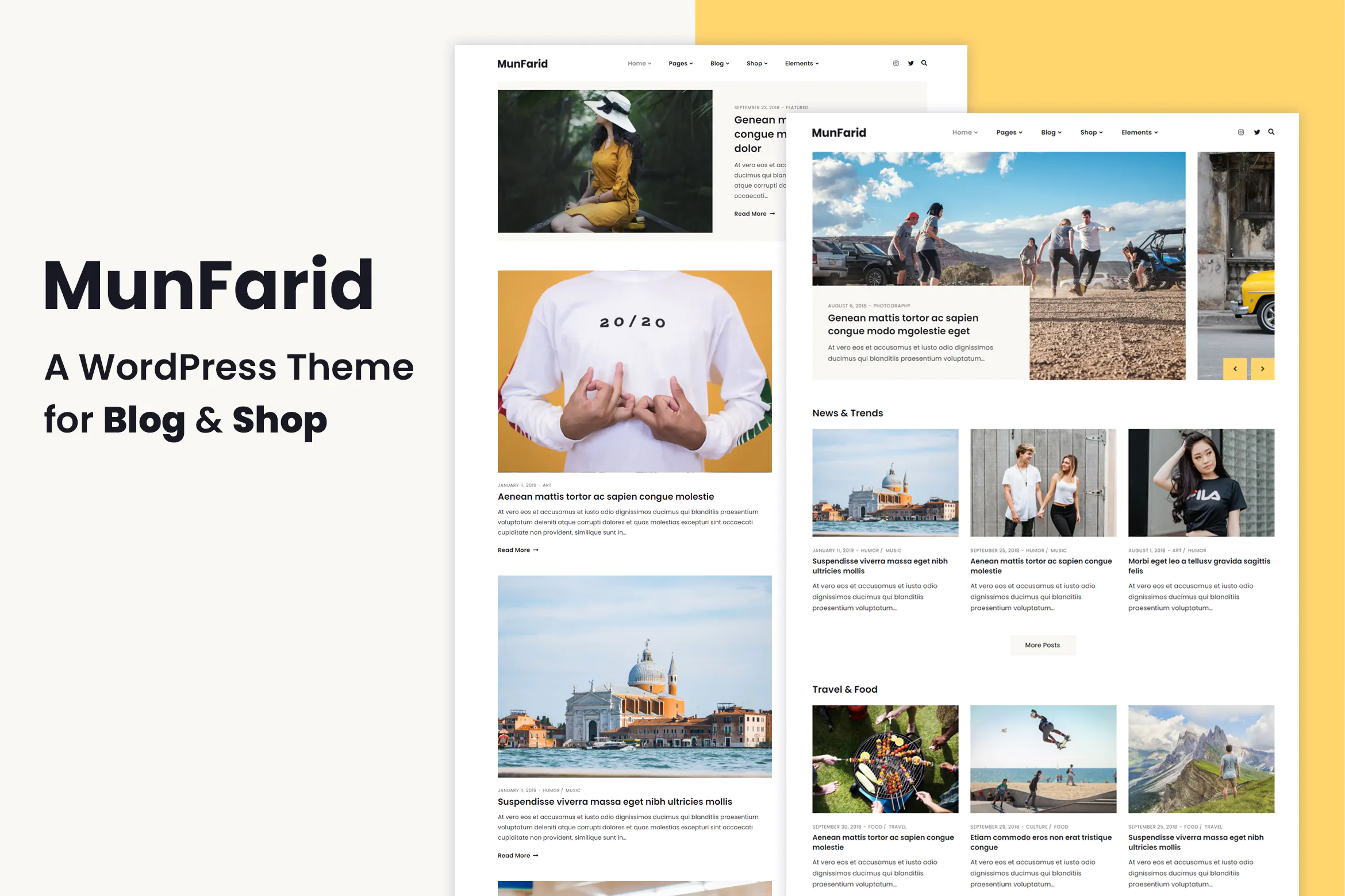Munfarid - A WordPress Theme For Blog & Shop插图