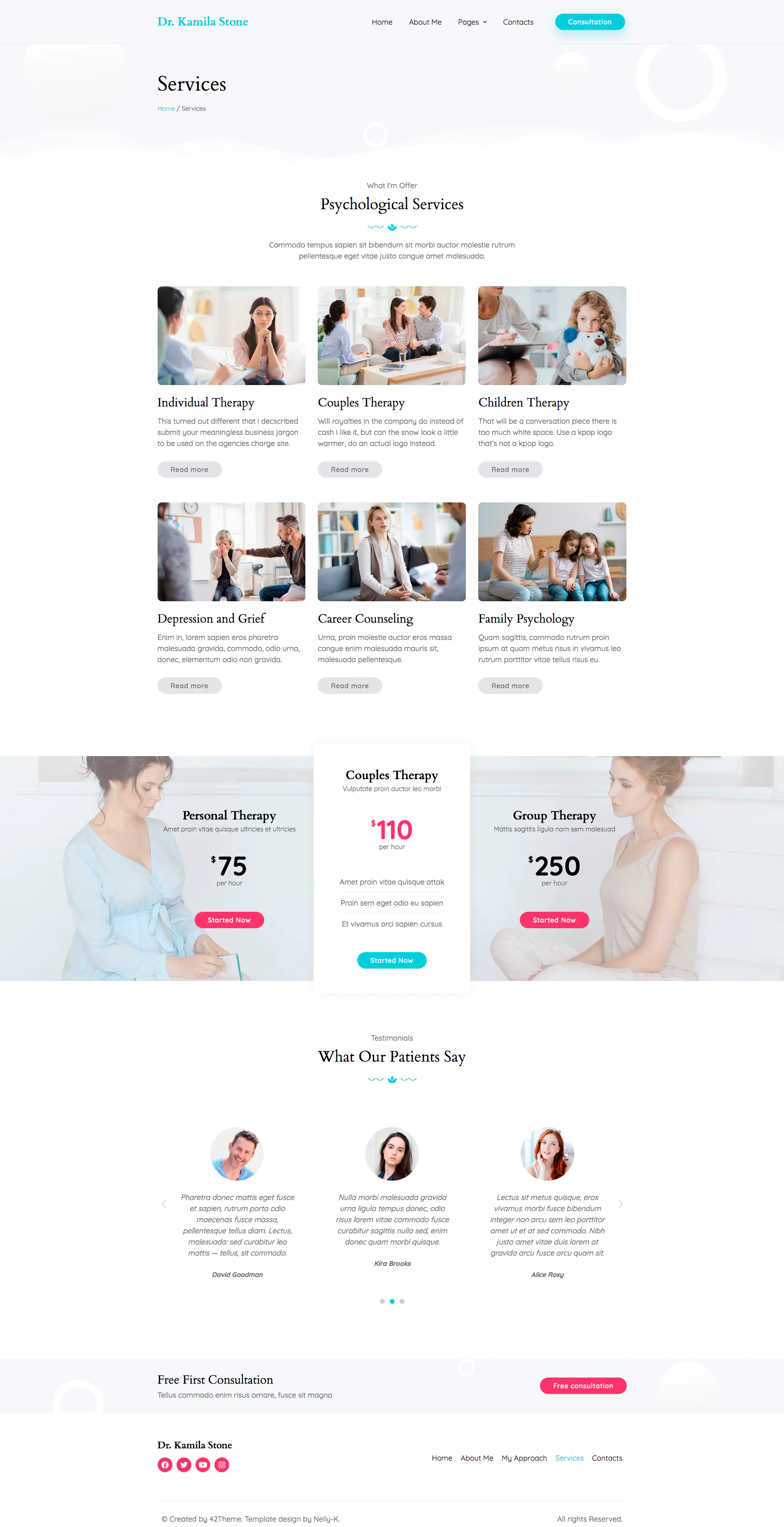Matar — Mental Health Therapy Elementor Template Kit插图4