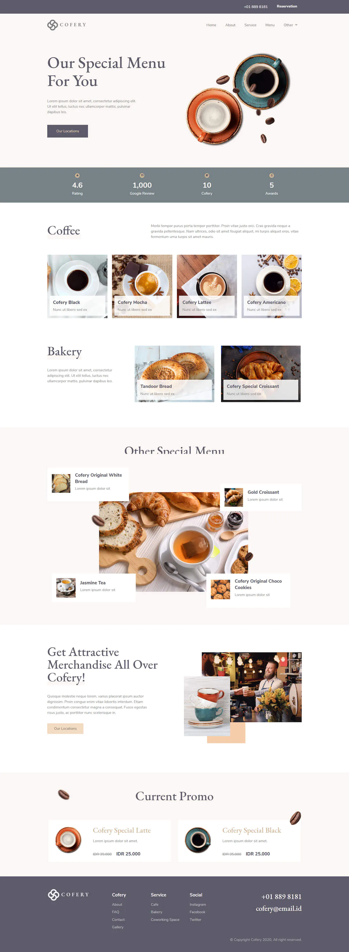 Cofery | Restaurant & Cafe Elementor Template Kit插图4