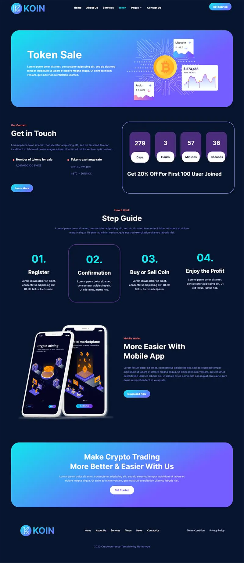 Koin - Cryptocurrency Elementor Template Kit插图4