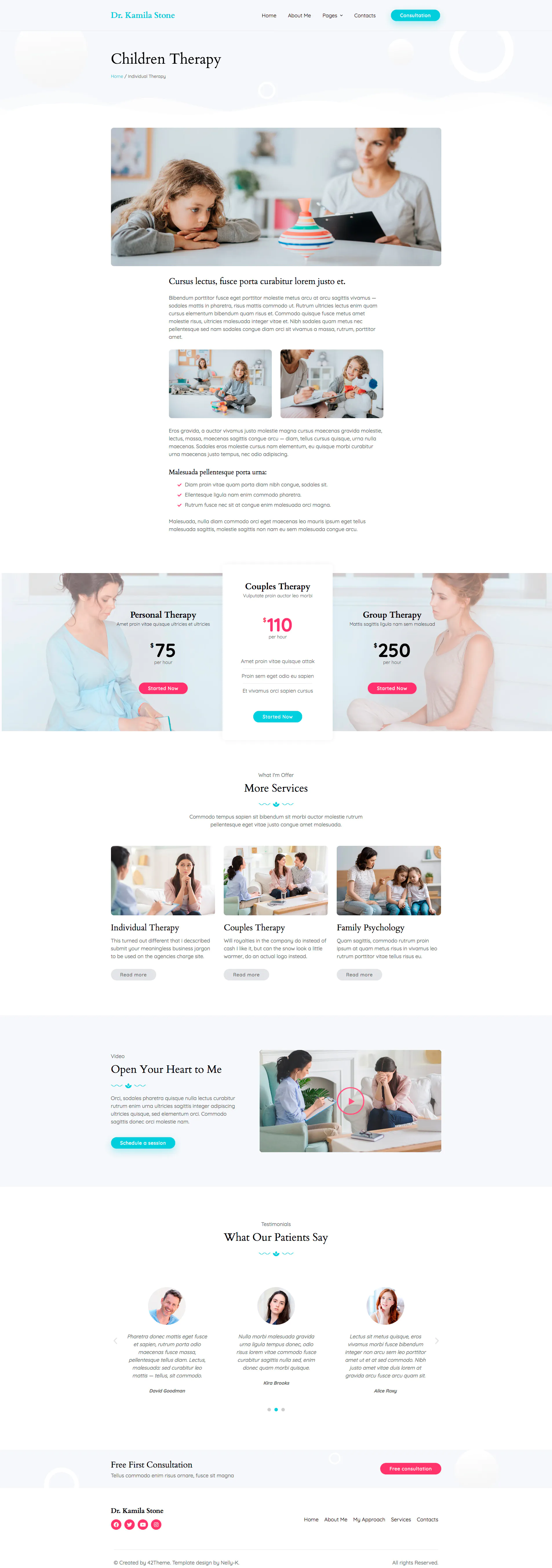 Matar — Mental Health Therapy Elementor Template Kit插图5