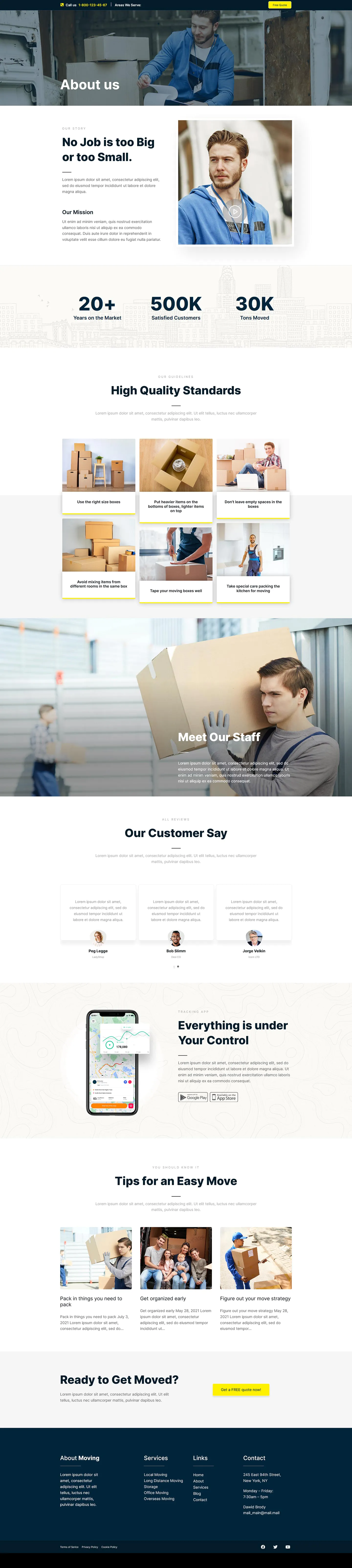 Moving Service - Local Business Elementor Template Kit插图5