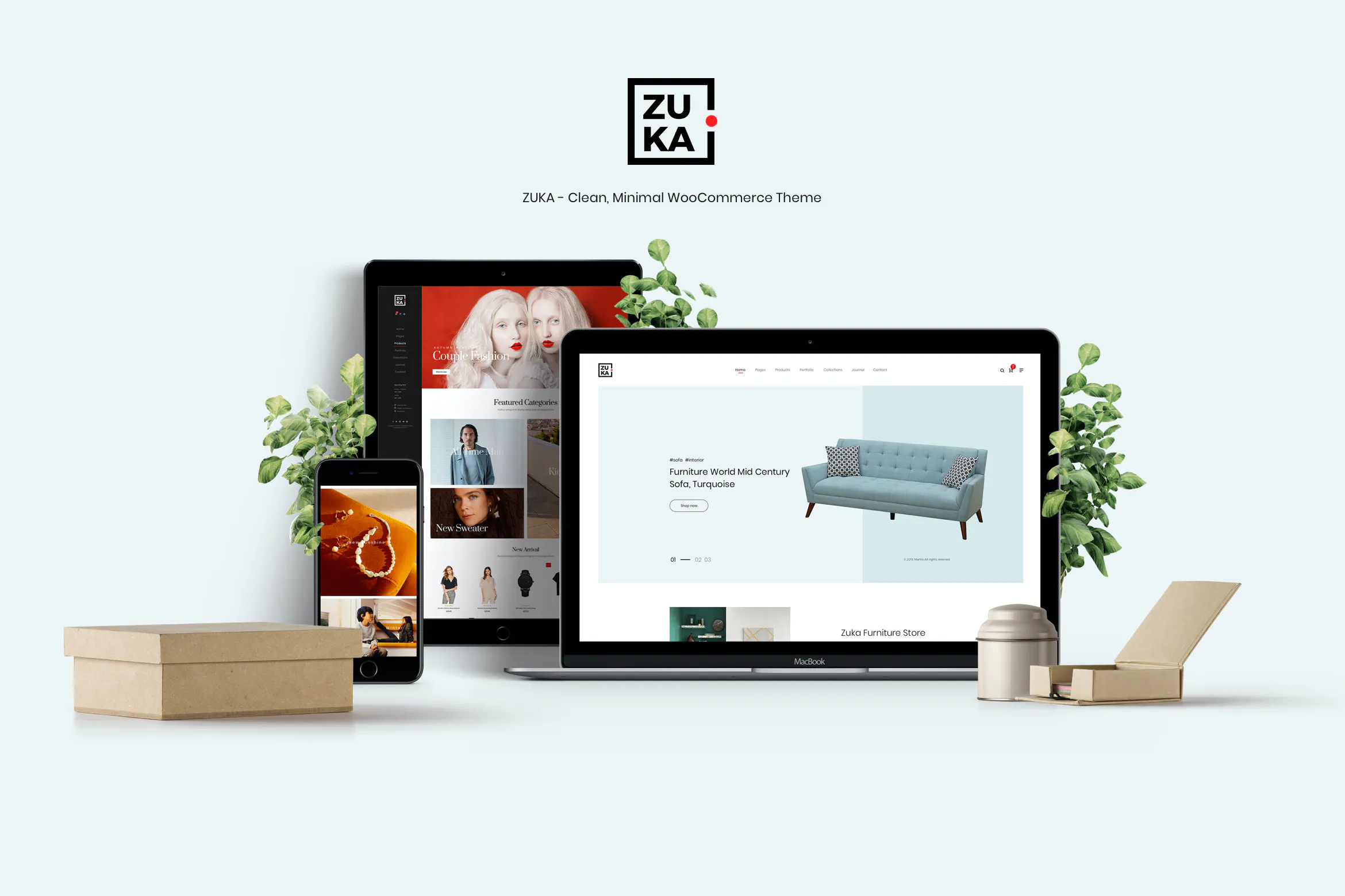 Zuka - Clean, Minimal WooCommerce Theme插图