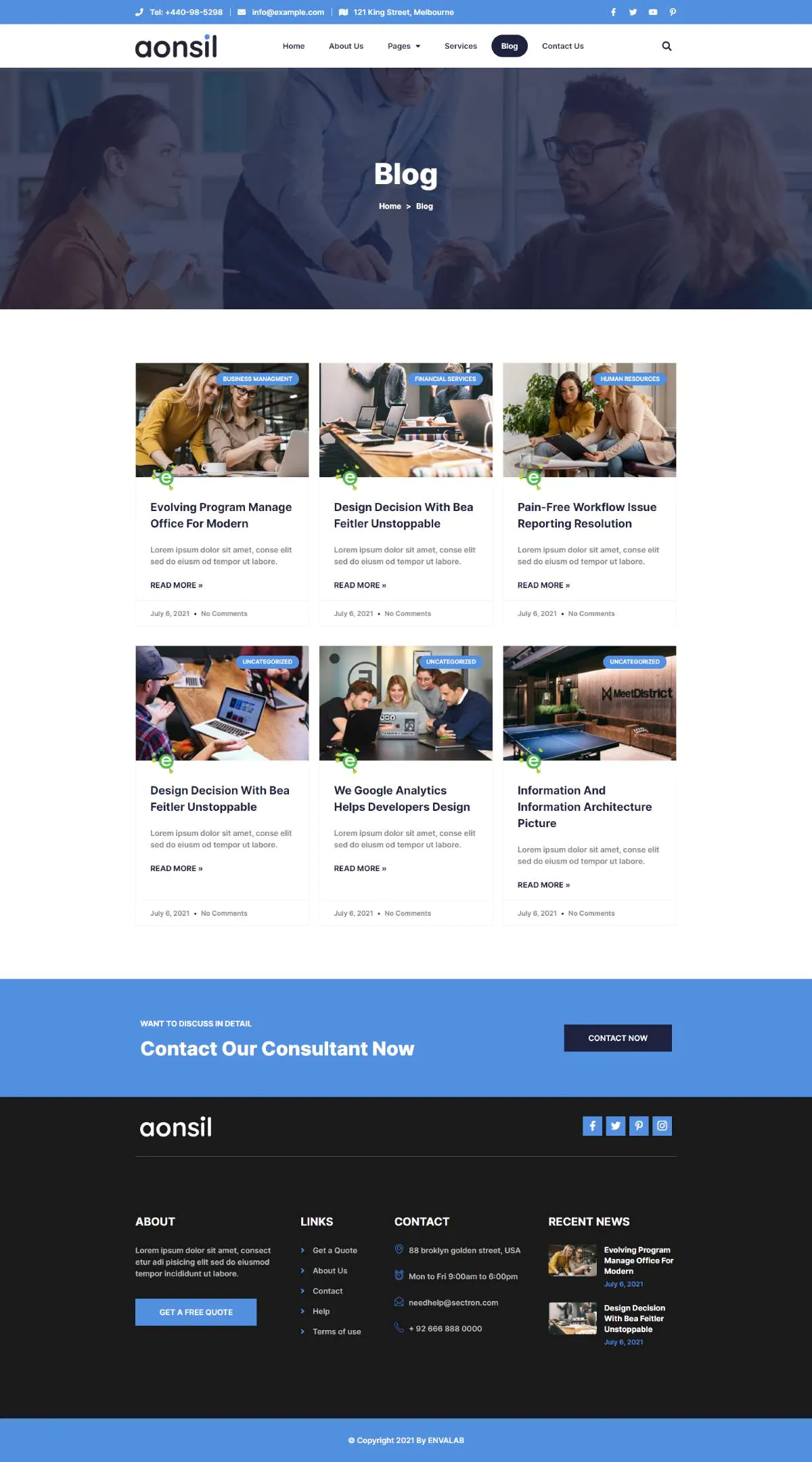 Aonsil - Business & Consulting Elementor Template Kit插图6