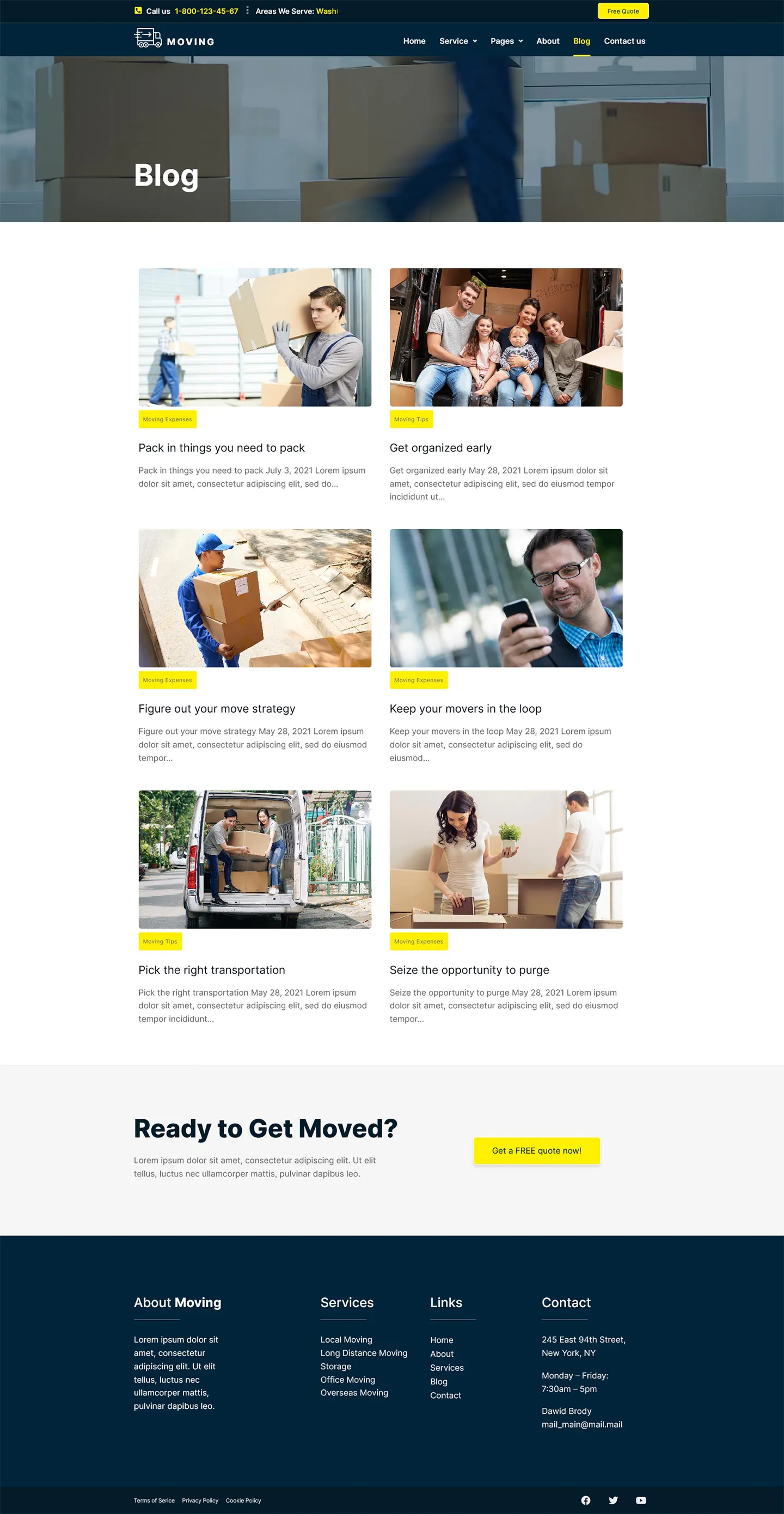 Moving Service - Local Business Elementor Template Kit插图6