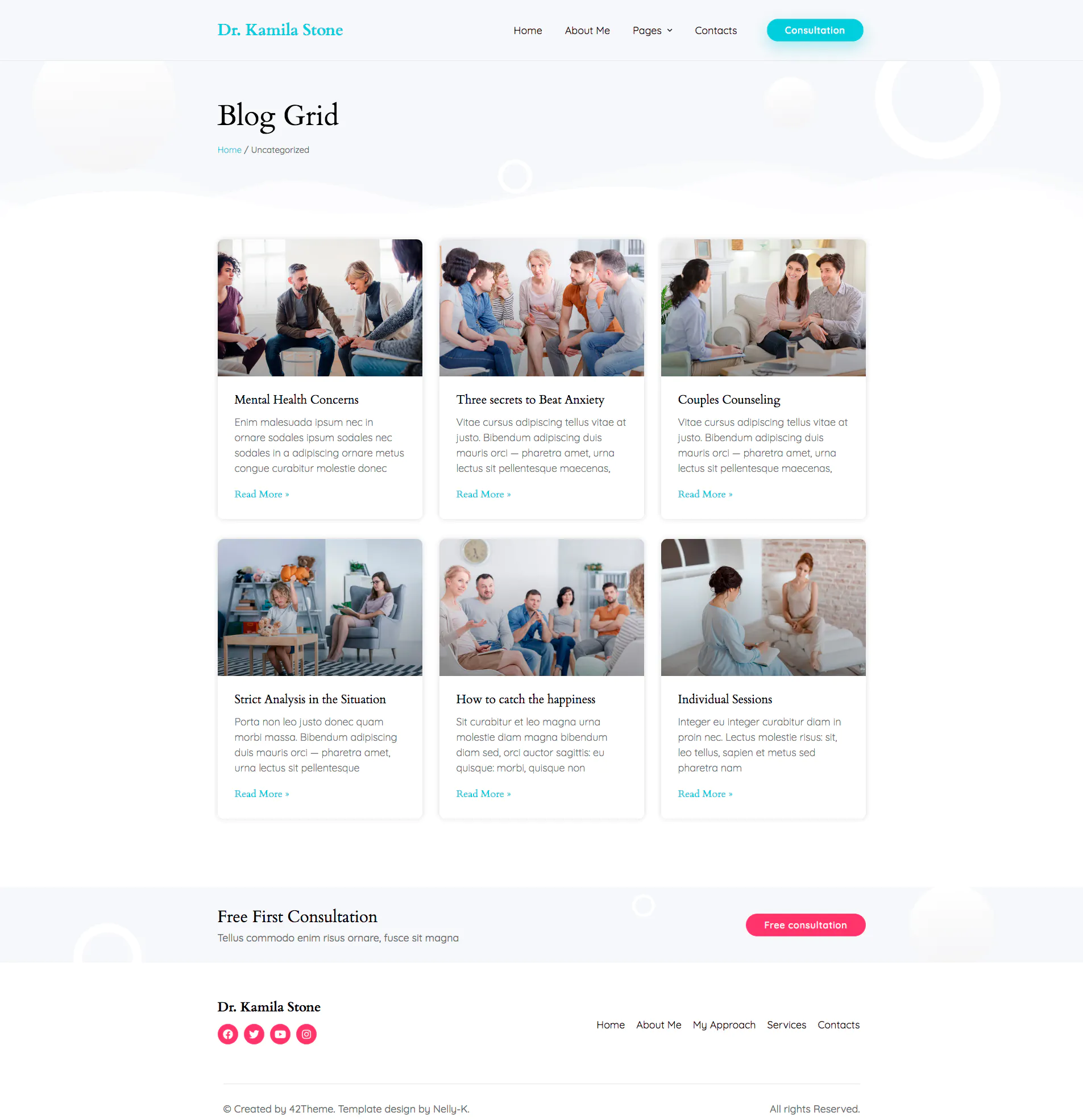 Matar — Mental Health Therapy Elementor Template Kit插图8