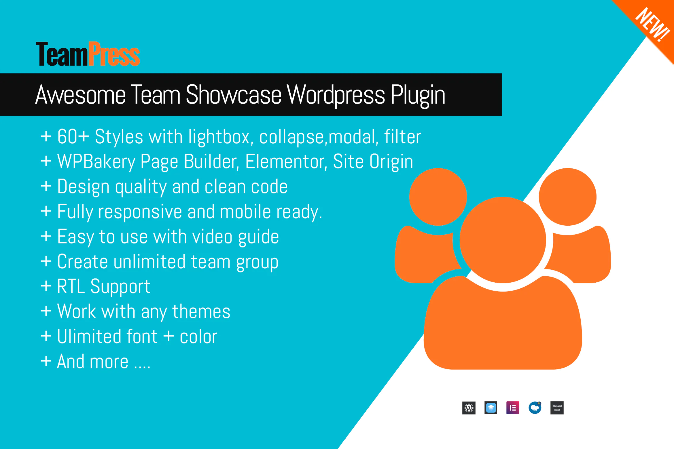 Awesome Team Showcase Wordpress plugin - TeamPress