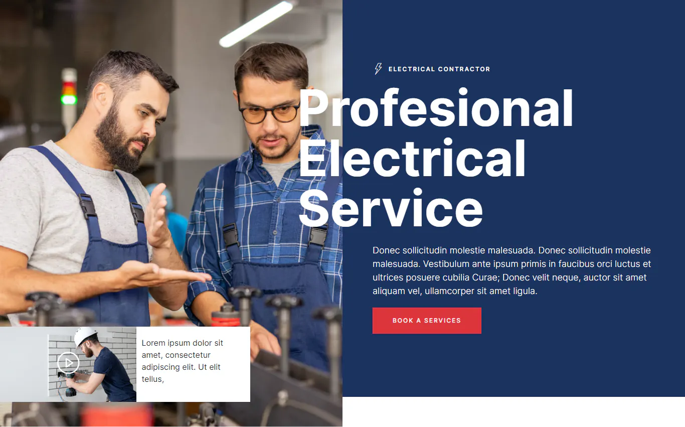 Servicio - Electrician & Electrical Services Template Kit插图9