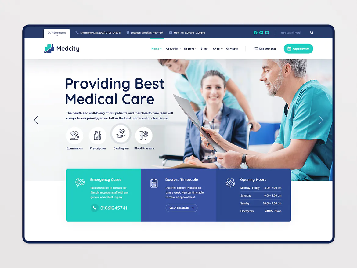 Medcity - Health & Medical HTML5 Template插图1