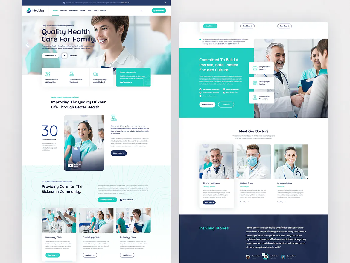 Medcity - Health & Medical HTML5 Template插图3