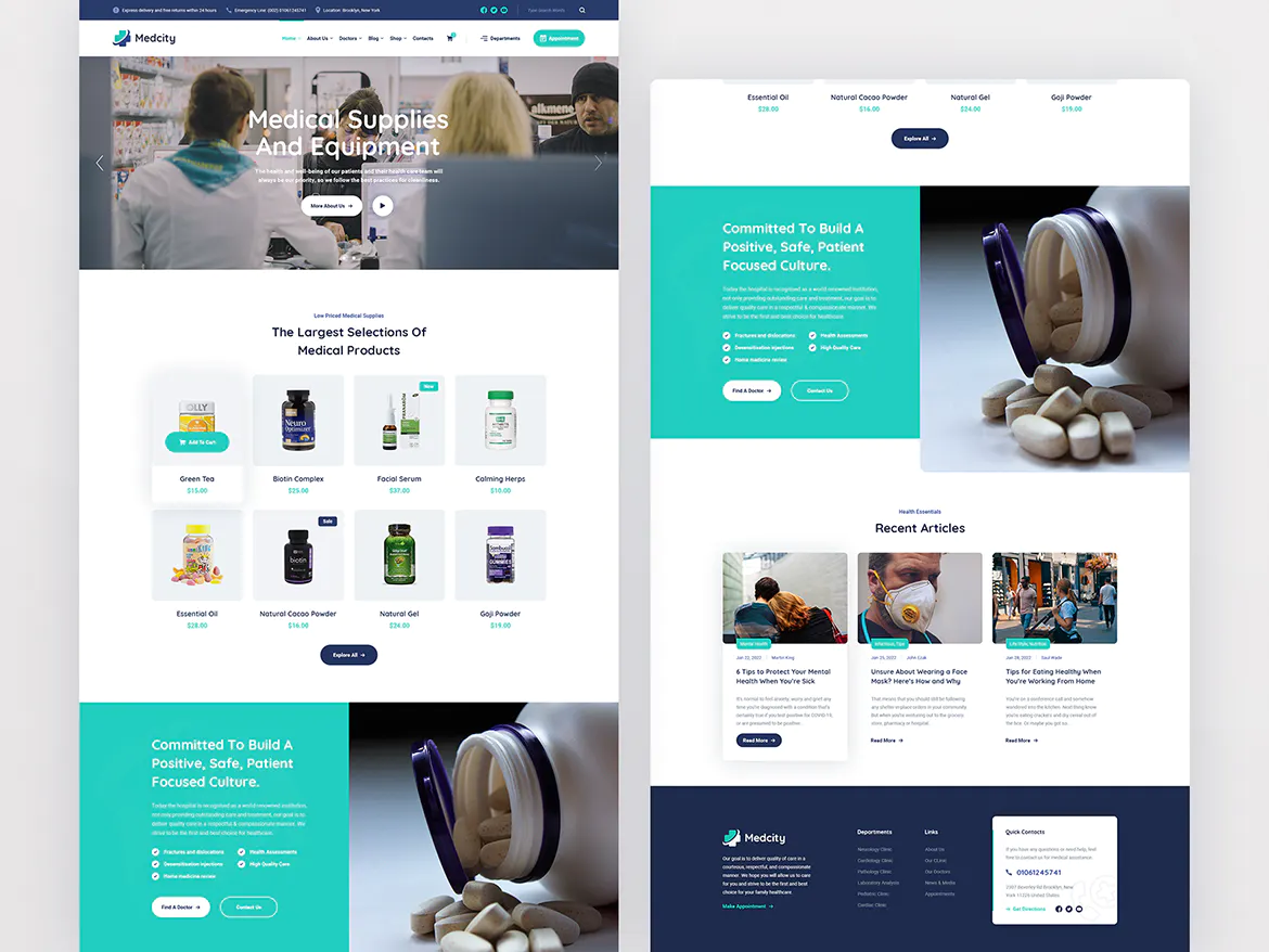 Medcity - Health & Medical HTML5 Template插图4