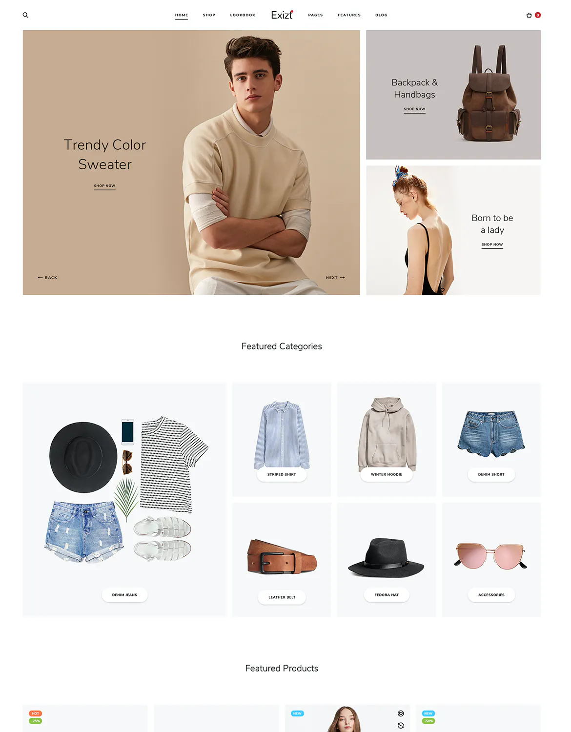 Exist - Wonderful Fashion HTML Template插图5