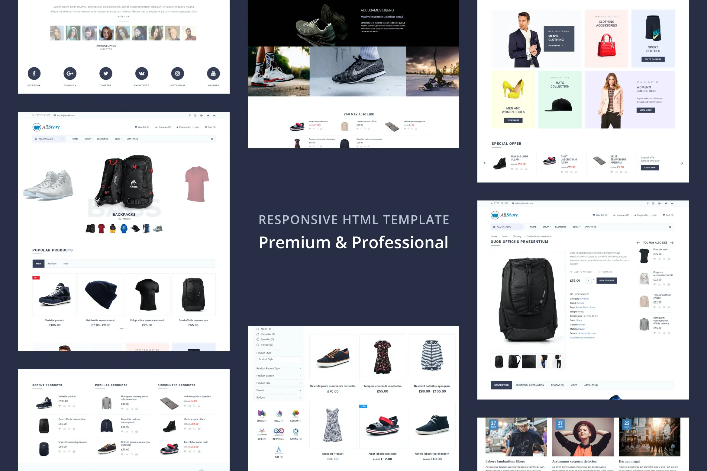 AllStore - MultiConcept eCommerce Shop Template插图