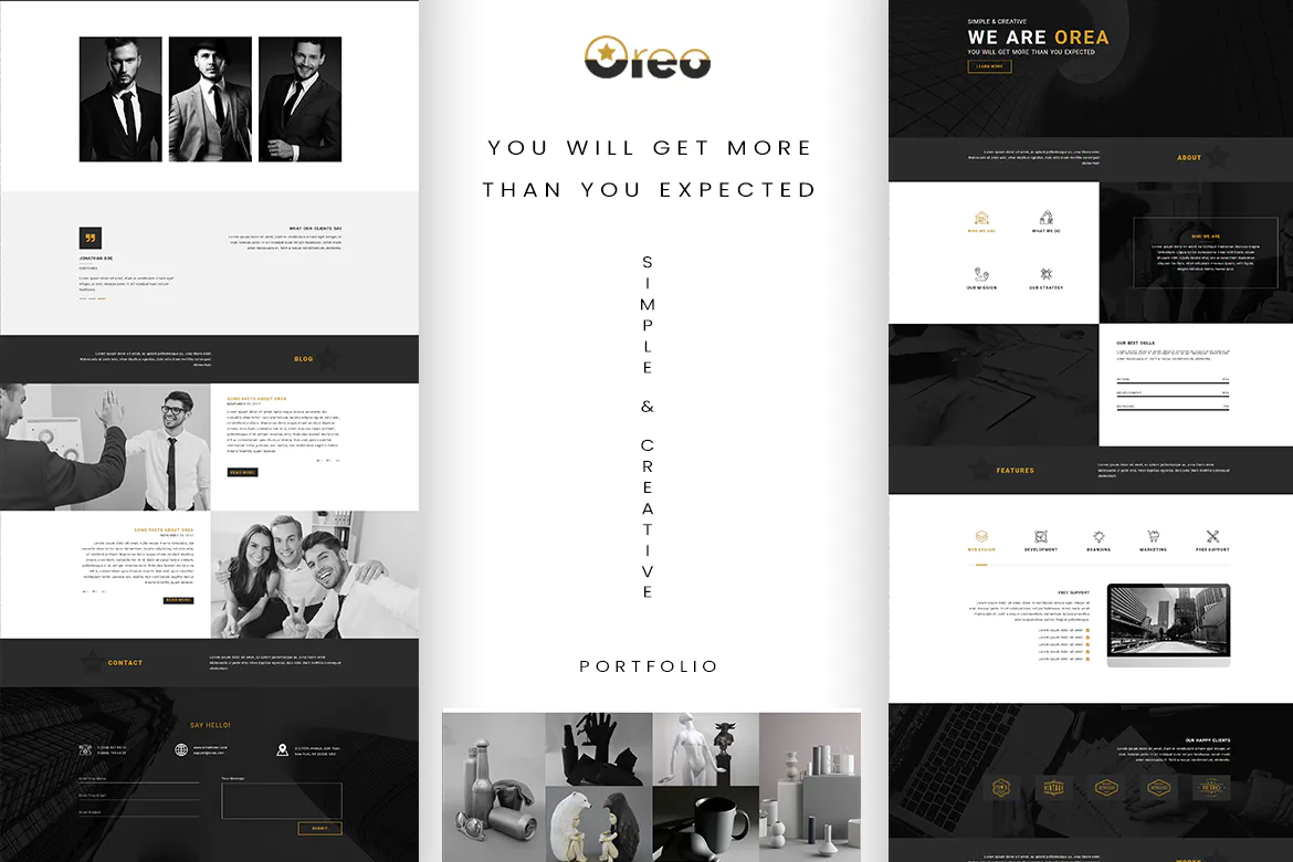 Oreo - Ultimate Creative Landing Page