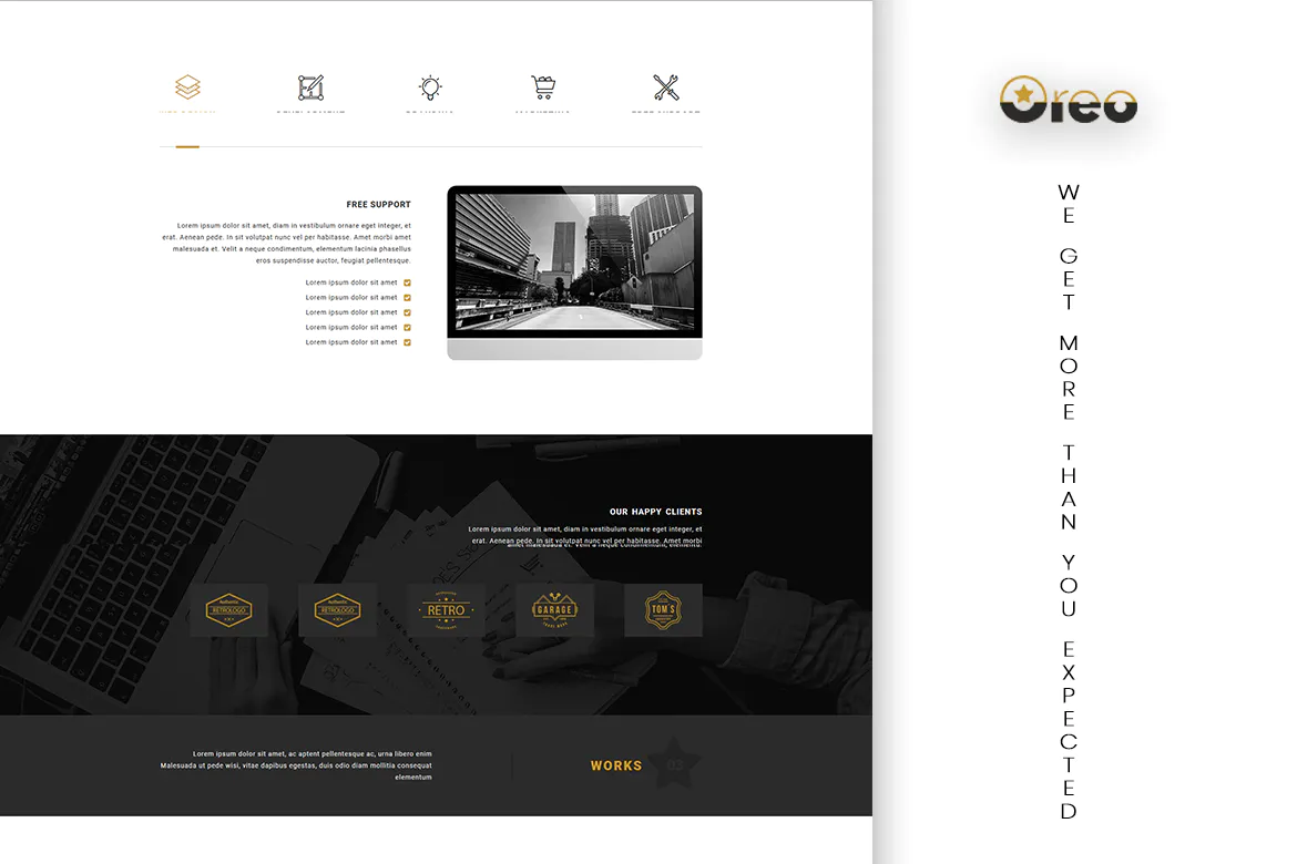 Oreo - Ultimate Creative Landing Page插图1